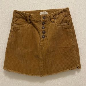 Light Brown Cordaroy Skirt